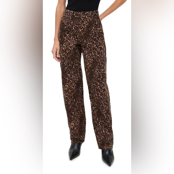 Levi's Brown Leopard Print Baggy Dad Jeans - Picture 7 of 7